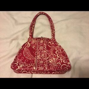 Vera Bradley Twirly Birds kiss lock purse